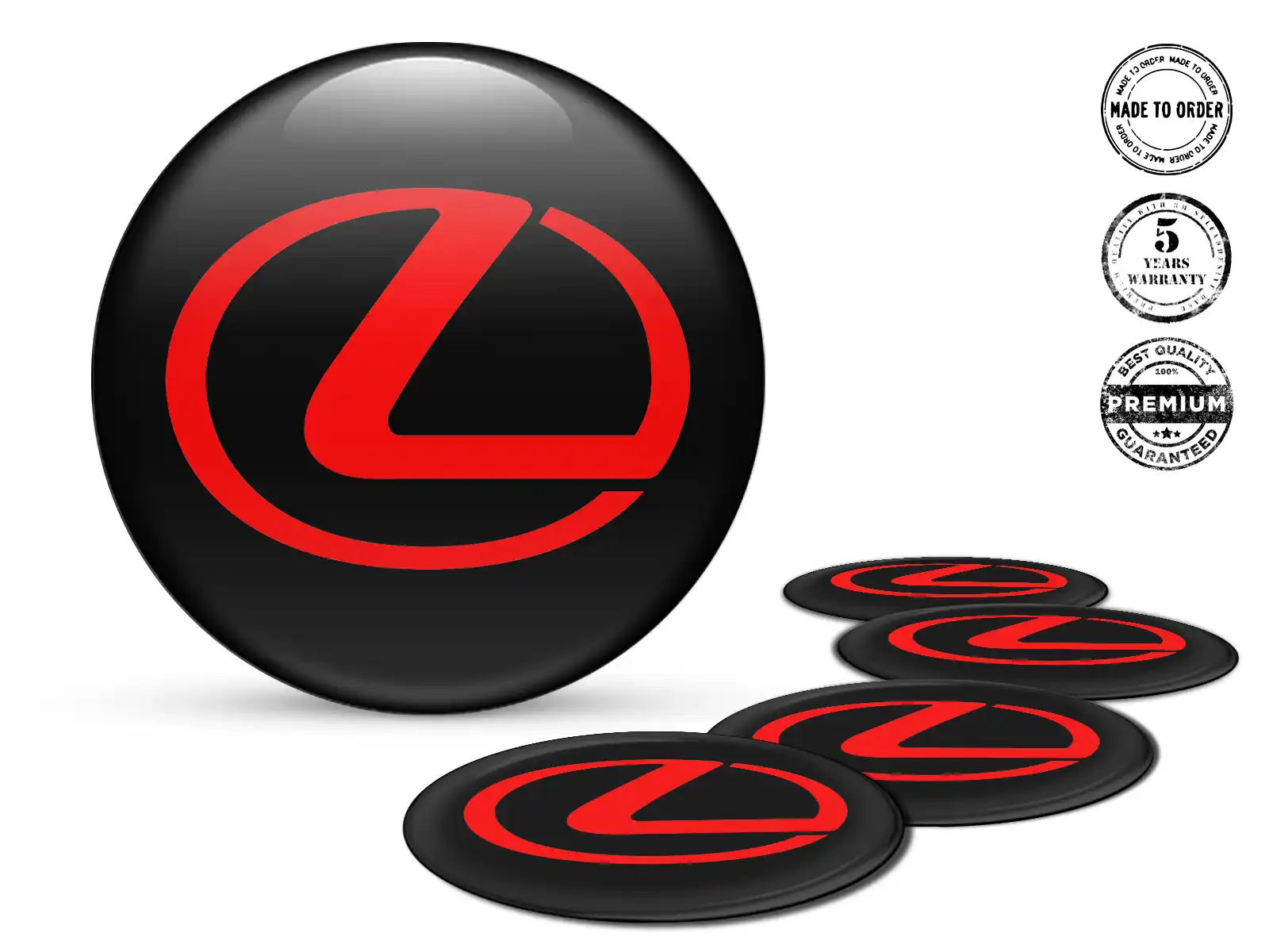 Lexus Pegatina Silicona Edición Emblemas de Aro Custom